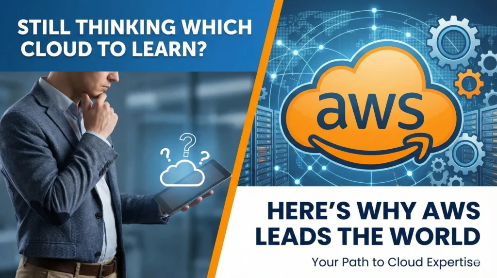 Still Thinking Which Cloud to Learn? Here’s Why AWS Leads the World 3 Best cloud to learn in 2025
