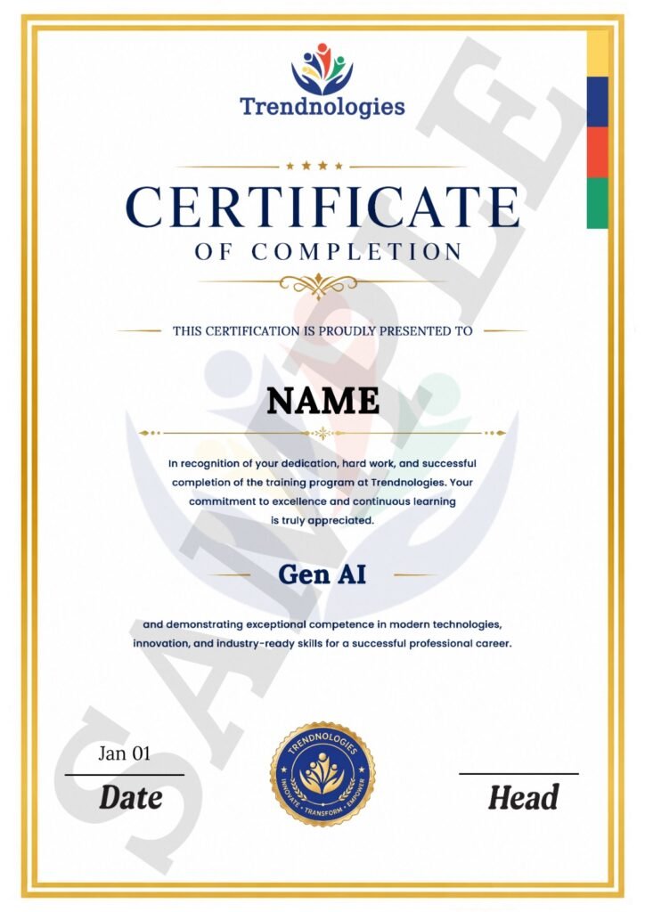 GEN AI Training in Chennai GEN AI Training in Chennai